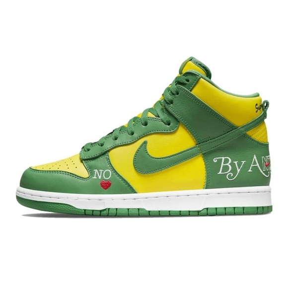 Supreme x Nike SB Dunk High By Any Means Brazil DN3741-700 - Picture 1 of 16